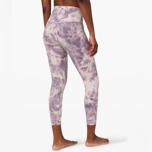 Lululemon Align Leggings - Diamond Dye Pink Bliss Graphite Purple - 25” - Size 4